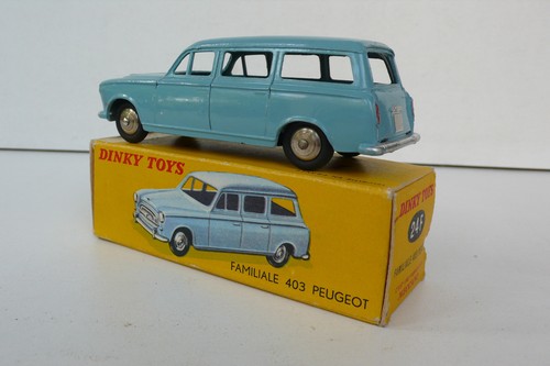 DINKY TOYS FRANCE PEUGEOT 403 FAMILIALE REF 24F 1958 TRÈS BON ÉTAT BO - Imagen 6 de 8