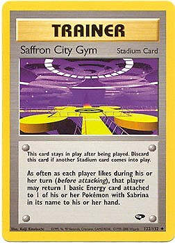 Gym Challenge 122/132 Trainer - Saffron City Gym Pokemon UNLIMITED EDITION Card