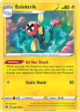 Eelektrik 48/159 Uncommon | Crown Zenith | Pokemon Card