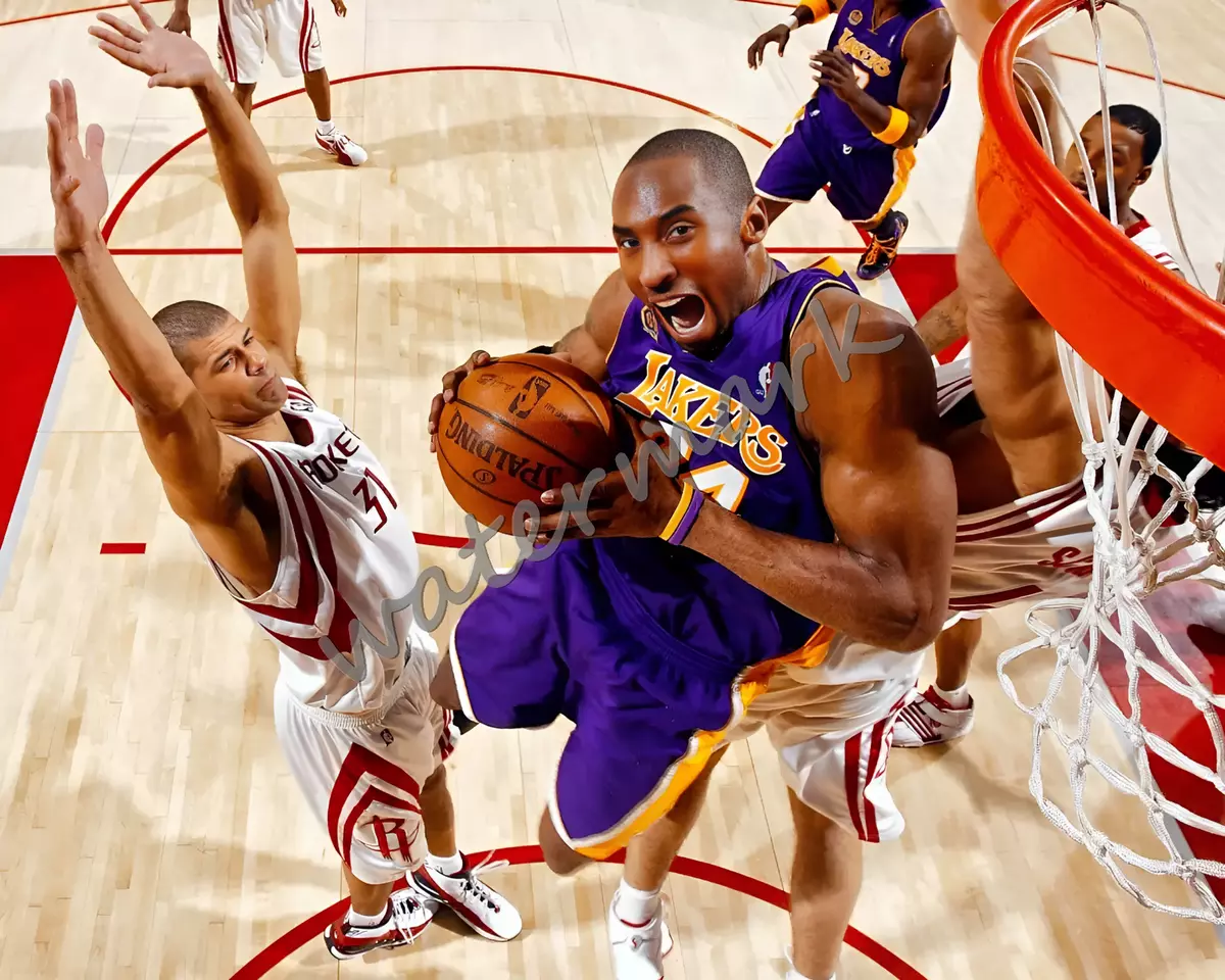 NBA Los Angeles Lakes Kobe Bryant Slam Dunk Color 8 X 10 Photo Picture