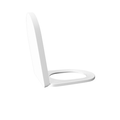 Affine Bathroom Toilet Seat Slow Soft Close Anti-Slam D Shape Wraparound White Modern | £44.99 | Mirror Online - View #11