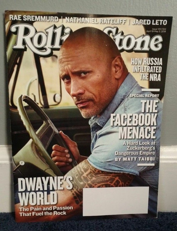 Rolling Stone magazine #1311/1312 April 19 - May 3 2018 Dwayne Rock Johnson
