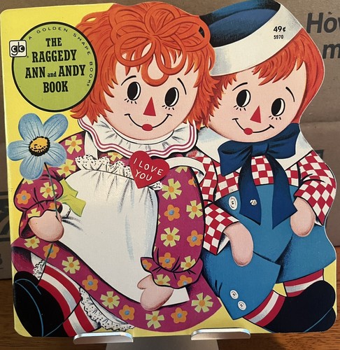 Vintage Children's Golden Shape Book ~ THE RAGGEDY ANN AND ANDY BOOK