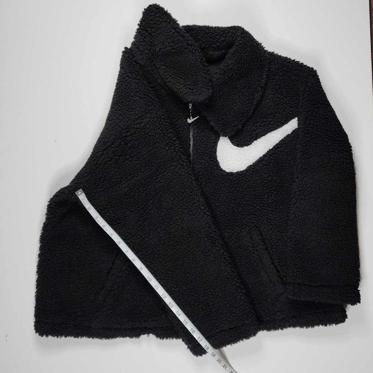 Nike Womens Size 1X NSW Sportswear Swoosh Full-Zip Jacket Sherpa