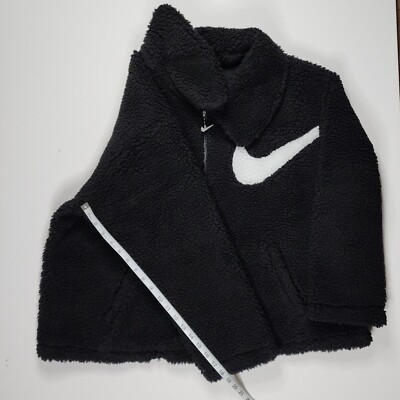 Nike Womens Size 1X NSW Sportswear Swoosh Full-Zip Jacket Sherpa