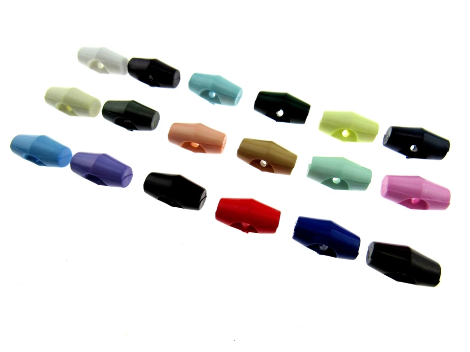 Baby Toggle Buttons Plastic 19mm 10pcs Choose From 18 Colours 19mm CT1 - Image 2 of 4