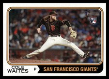 2023 Topps Heritage #258 Cole Waites NM Near Mint RC Rookie Giants ID:65297
