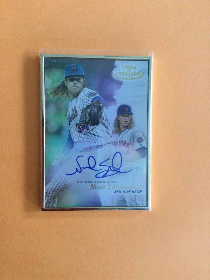 Noah Syndergaard Topps Gold Label 2017 RC Rookie Framed Autograph Auto FA-NS - Image 2 of 3