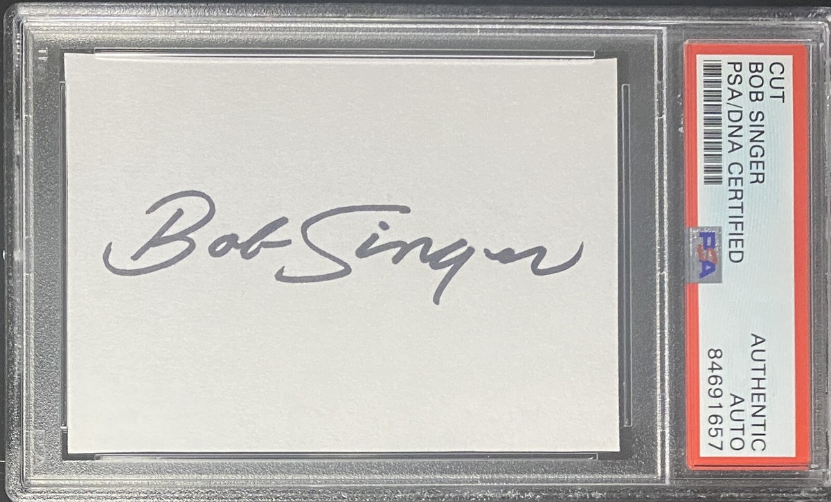 Bob Singer Hannah Barbera Artist Signed Cut Signature PSA Bob Singer Hannah Barbera Artist Signed Cut Signature PSA