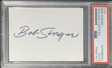 Bob Singer Hannah Barbera Artist Signed Cut Signature PSA DNA COA Autograph