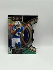 Dorian Williams 2023 Panini Select Football RC Black Green Premier Die Cut Bills