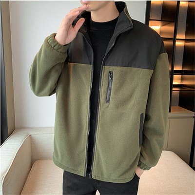Winter Polar-fleece Jacket Men's Padded Jacket Thick Fleeced Casual Warm  Outwear