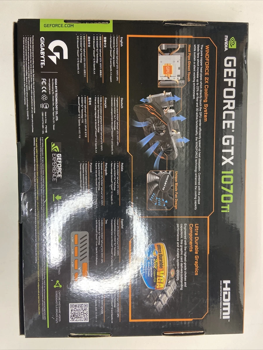 Gigabyte 1070 hotsell ti windforce