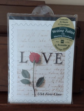 Decorated Writing Tablet With Matching Envelopes