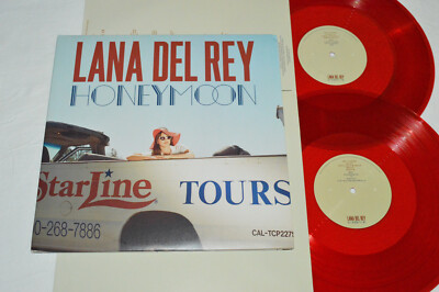 LANA DEL REY Honeymoon 2-LP 2015 Red Colored Vinyl Rare B0023750-01 NM Pop Album