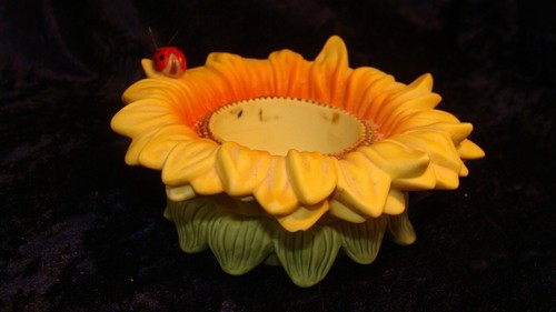 SONNENBLUMENKERZENHALTER MIT MARIENKÄFER ~ von Party Lite ~ 4,25"" ~ 2"" ~ Sehr guter Zustand ~ - Bild 4 von 6