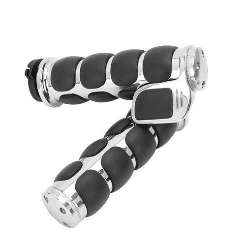 Motorcycle 1" Handle Bar Hand Grips for Kawasaki Vulcan 1500 VN1500E Classic - Picture 6 of 8