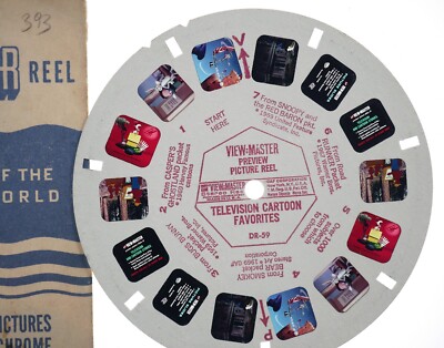 View-Master DR-59 Demo Preview Reel TELEVISION CARTOON FAVORITES GAF