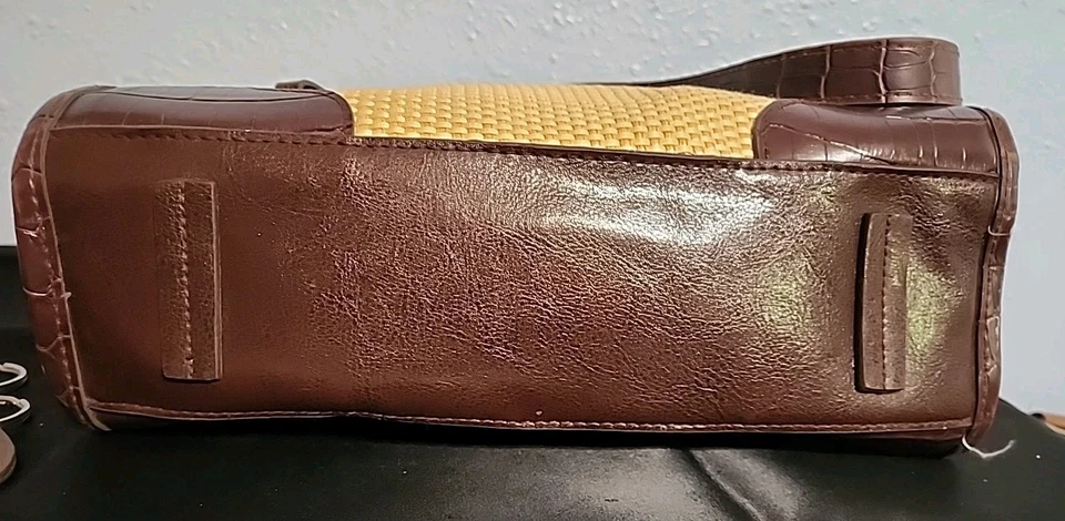 Bueno соломы и кожи сплетенный сумочки наплечная сумка - Изображение 4 из 4