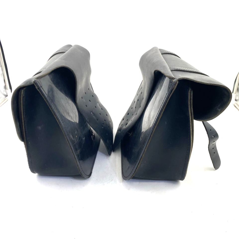 oem Harley 91008-82C Leather Throw Over Saddlebags 82-22 Sportster Dyna Softail - Image 4 of 4