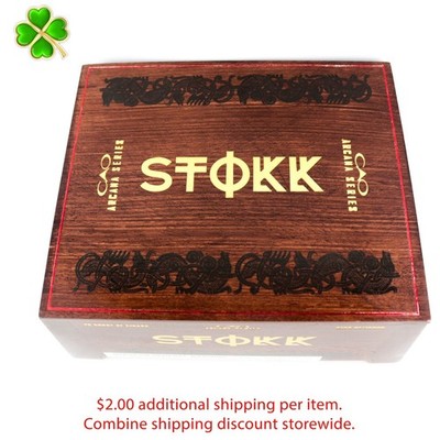 STOKK Arcana Series Belicoso 6 x 50 Empty Wood Cigar Box 8.25'' x 6.25'' x 4''