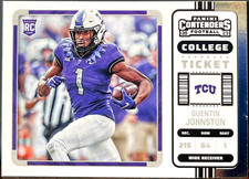 2023 Panini Chronicles Draft Picks Contenders College Ticket 12 Quentin Johnston
