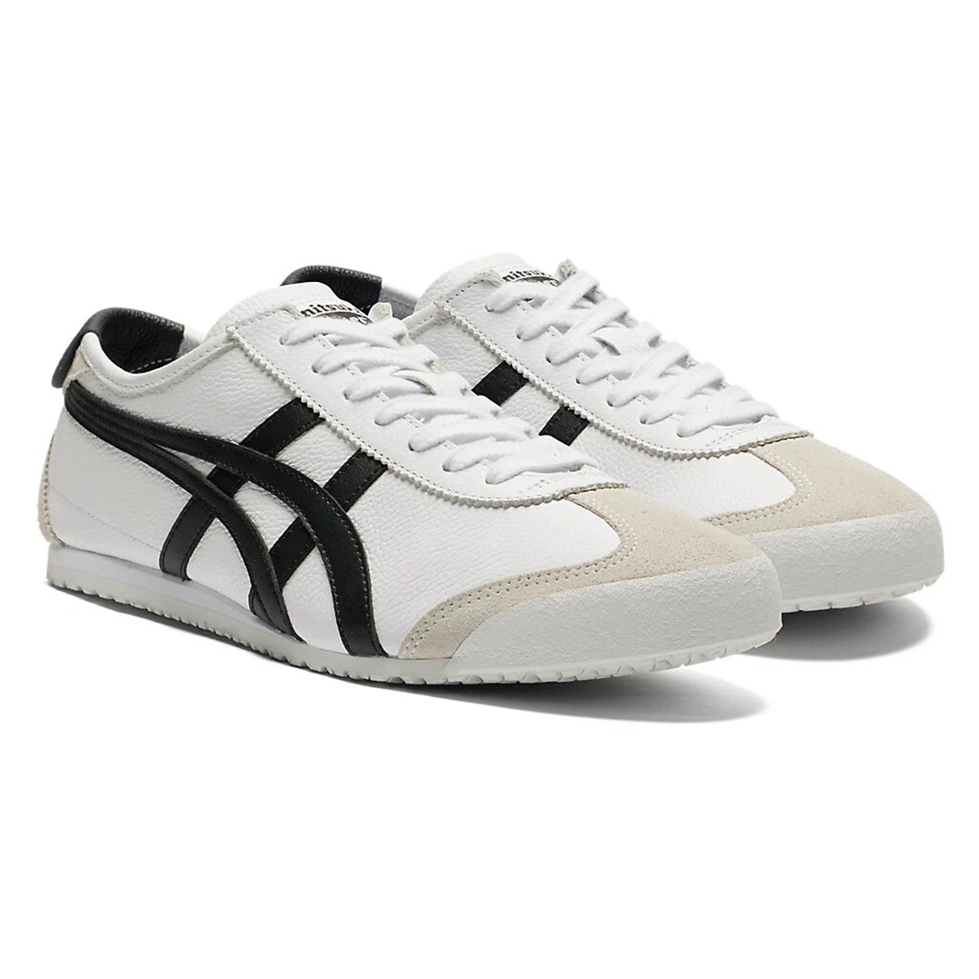 New Authentic Onitsuka Tiger MEXICO 66 WHITE BLACK Sneaker