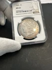 1885 Morgan Silver Dollar $1 NGC MS63 – Nice Luster – Certified.  Toner Slab