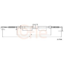 Handbremsseil hinten links für Audi A6 C4 4A2 4A5 V8 441 | 24044253