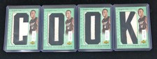 2006-07 Chronology DAEQUAN COOK Rookie Letterman Patch 4 Card Full Set /250. rookie card picture