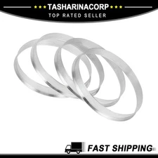 Hub Centric Rings, 72.6mm ID to 73.1mm OD Aluminum Alloy, 4 Pcs New
