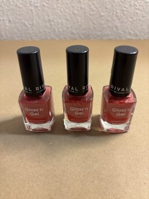 Rival de Loop Gloss n Gel 06   3er Set   neu, korall-rot Gel-Finish