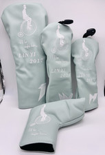 Set 4 Golf Head Cover Headcover 2017 LIN YI Named Club Cover I'll Be Right There