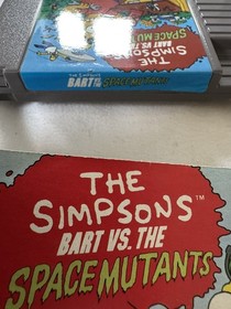 The Simpsons Bart vs Space Mutants NES Nintendo PAL A Boxed Manual Working