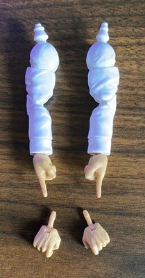WWE Mattel Elite Legends Bob Backlund arms & hands (build-a-figure)