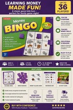 Lakeshore Money BINGO Game / Ages 5+ SEALED U...