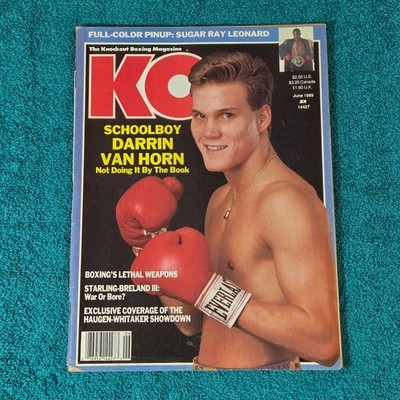 KO Magazine June 1989 Darrin Van Horn Boxing Sugar Ray Leonard Poster