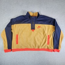 Nike 1/2 Zip Crop Fleece Jacket Womens XL Bro...