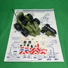 GI Joe 1985 WEAPON TRANSPORT Vehicle Complete w/ Rare ANTENNA, Unused Stickers