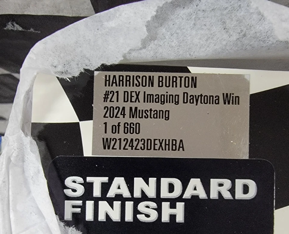Harrison Burton #21 Dex Imaging Daytona Vincitore 2024 MUSTANG 1:24 - Immagine 2 di 4