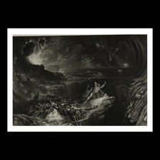 John Martin - The Deluge, from Illustrations of the Bible (1831) A5 Art Card Pri