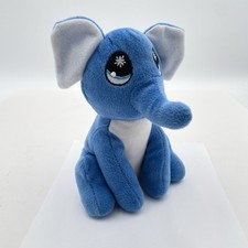 Peek A Boo Toys Elephant Plush Blue Sewn Eyes Stuffed Animal 8  