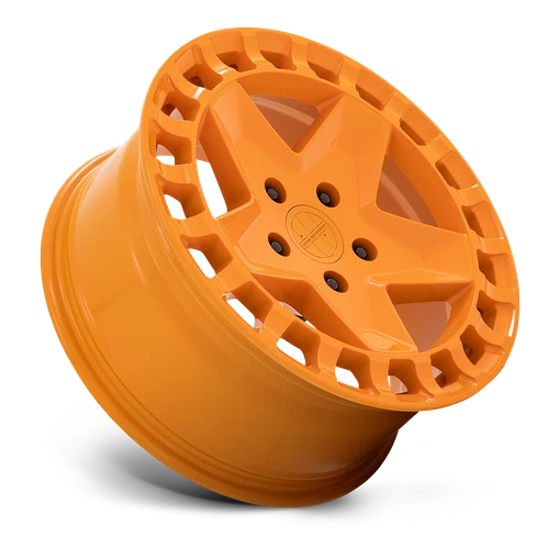 Conjunto de 4 rodas 17x8 Victor Equipment ALPEN laranja brilhante 5x130 (10mm) - Imagem 2 de 4