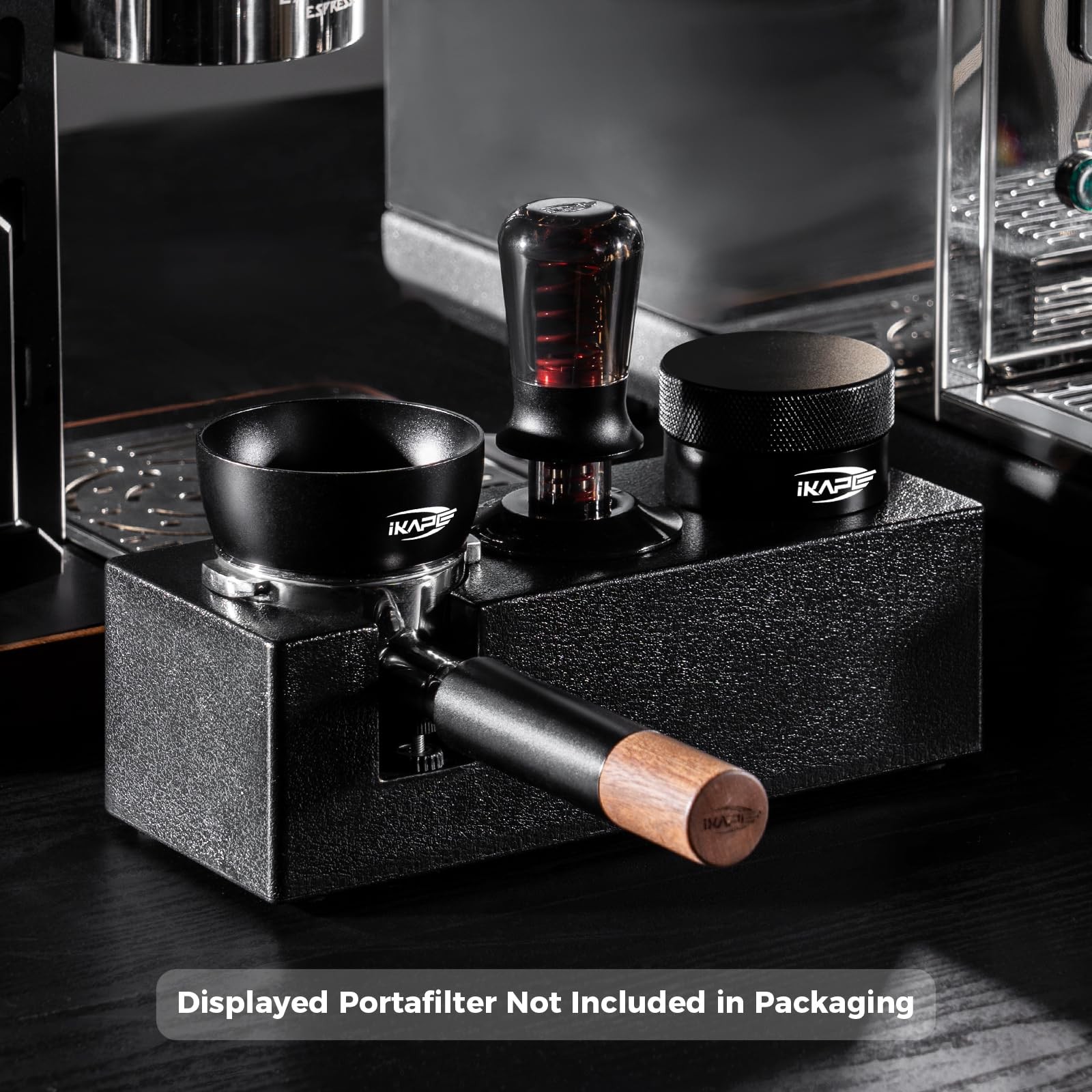 51MM Espresso Tamper Kit Black 6 IN 1, Featuring Coffee Tamper, Distributor, ...