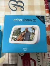 Echo Show 5 Smart Display + Alexa White Model H97N6S New Sealed Box With Stand