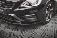 Maxton Design Frontlippe V.1 Passend FüR Volvo S60 R-Design Mk2 FL Schwarz Hochg