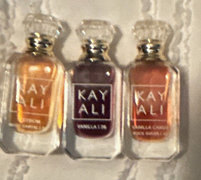 KAYALI Mini Perfume Bottles Set of 3 Vanilla 28 Freedom 34 Candy Rock Sugar 42