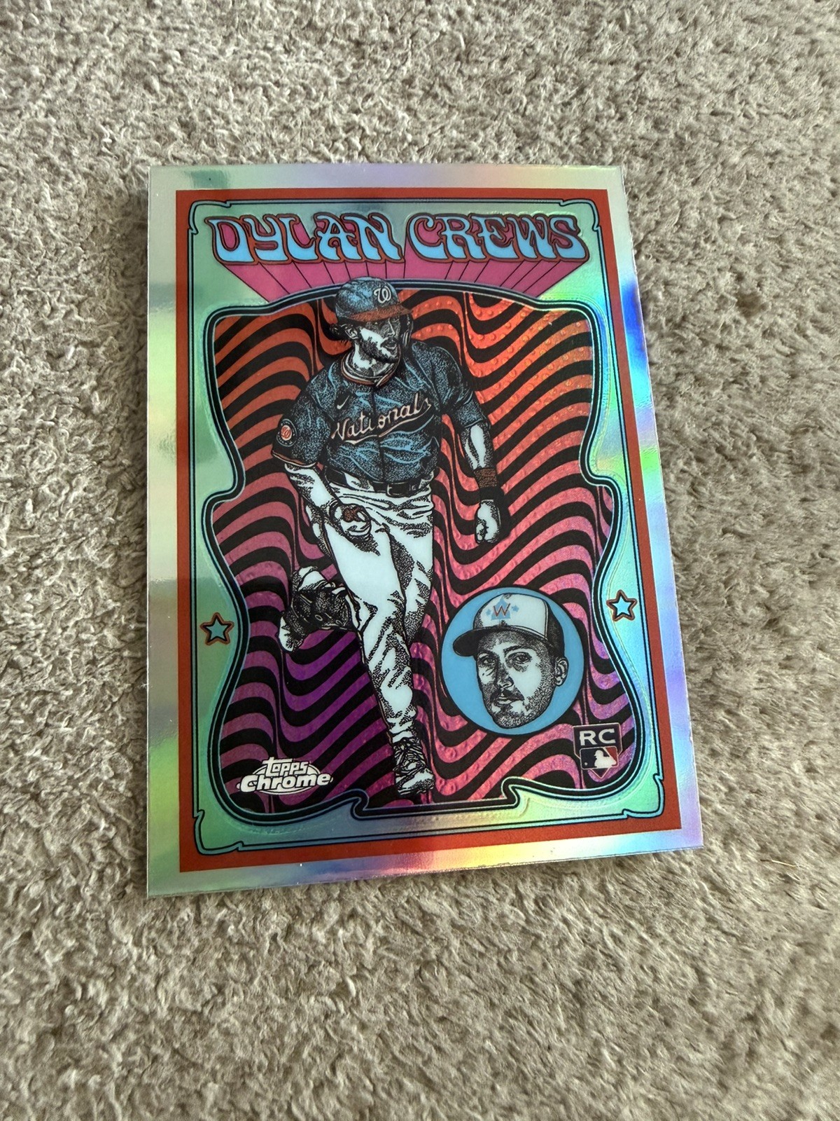 2025 Topps Chrome Dylan Crews Ultraviolet All-Stars RC Rookie #UV-10 Nationals