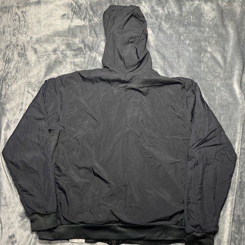 Vintage Nike Dri Fit Standard Windbreaker Jacke Herren Large Kapuze schwarz durchgehender Reißverschluss - Bild 14 von 14