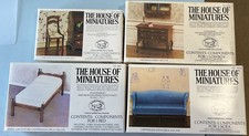The House of Miniatures Furniture Kit Lot of 4 Vintage Kits